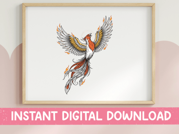 Download Rising Phoenix Bird Tattoo Design - Tattoo design Collection