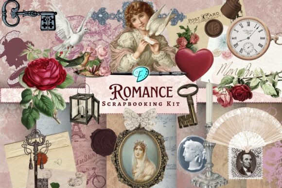 Download Romance Scrapbooking Kit - Romance Collection