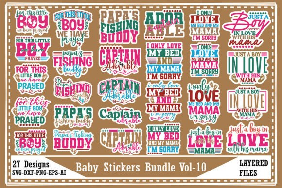 Download Baby Stickers Bundle Vol-10 - Baby stickers Collection