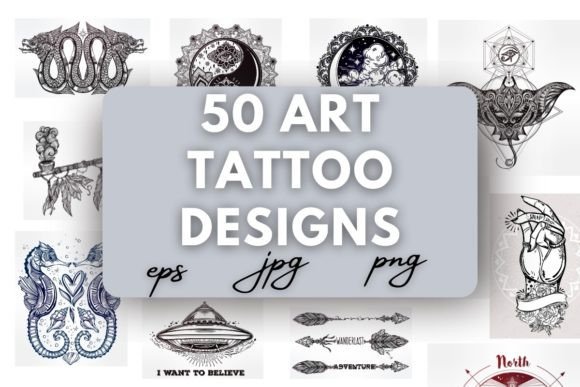 Download 50 Creative Art Tattoo Design - Tattoo design Collection